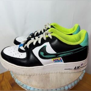 Nike Air Force 1 Low LV8 GS Graffiti White Laser Blue DX3349-100 Boy’s